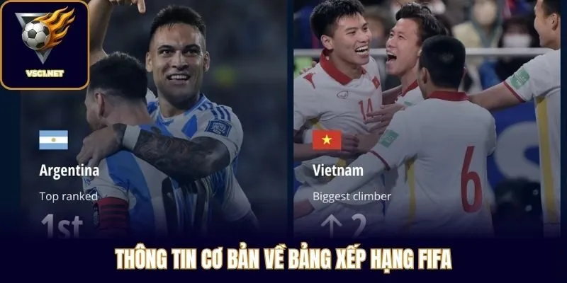 Thông tin cơ bản về bảng xếp hạng FIFA