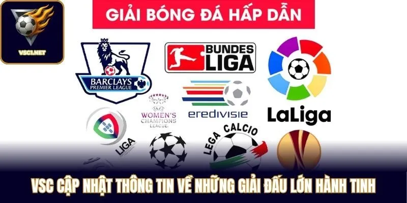 VSC cập nhật thông tin về những giải đấu lớn hành tinh